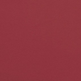 2 db borvörös oxford szövet kerti padpárna 120 x 50 x 7 cm