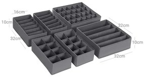 Fiókba illő ruhaszervező GRANT szürke