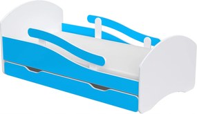 Gyerekágy Leo 140x70 fehér-kék