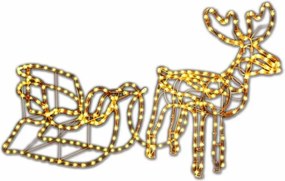 Karácsonyi rénszarvas NEXOS 504x LED 140 cm