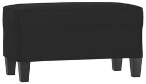 fekete mikroszálas szövet pad 70 x 35 x 41 cm