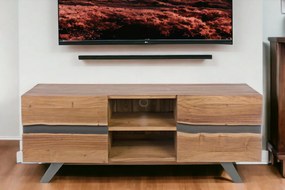 MARONE modern TV állvány akácfából - 160cm