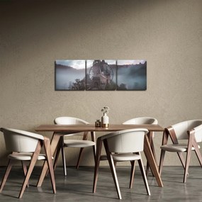Kép - Eltz-kastély, Németország (órával) (90x30 cm)