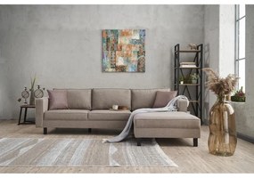 Sarokkanapé Kale Linen Jobbos - Krém