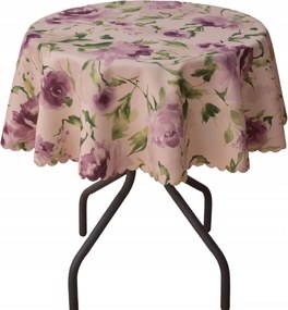 Abrosz Foltálló Kerek Virágok Lila 80 CM