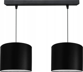 Divatos Függő lámpa mennyezeti csillár modern lámpabúra 20cm fekete Led