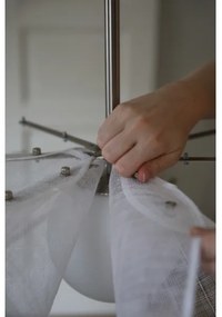 Markslöjd 108818 - Csillár zsinóron STYRKA 1xE27/40W/230V átm. 75 cm fehér