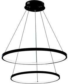 LED Csillár zsinóron LED/37W/230V 3000K fekete