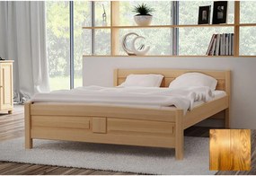 ANGEL magasított ágy + matrac + ágyrács AJÁNDÉK, 80x200 cm, tölgy-lakk