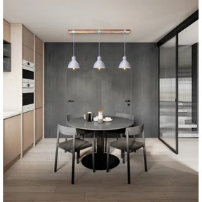 Csillár zsinóron 3xE27/40W/230V fehér