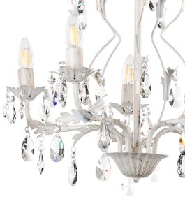 ONLI - Csillár láncon TERESA 5xE14/6W/230V fehér