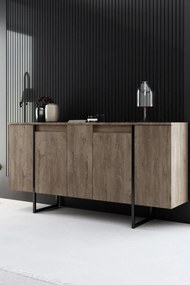 Luxe - dió/fekete komód