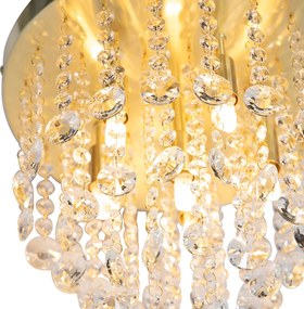 Okos mennyezeti lámpa arany üveggel, 6 Wifi G9-es foglalattal - Medusa