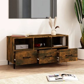 füstös tölgy színű szerelt fa TV-szekrény 102 x 35 x 50 cm