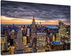 Festmények 100x70 New York felülnézet