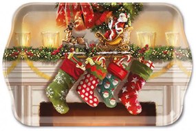 Karácsonyi műanyag kistálca Hanging stockings