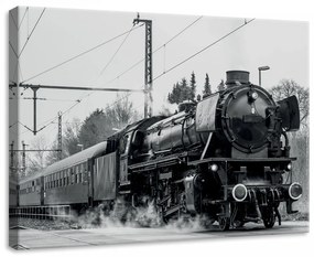 Vonat, vászonkép, 70x50 cm méretben