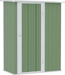 Outsunny Kertészeti Eszköz Ház Kertépítő Sátor Ajtóval Kültéri Acél Zöld 142 x 84 x 189 cm | Aosom