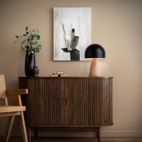 Brilliant - Asztali lámpa NALAM 1xE14/40W/230V fekete/kőris