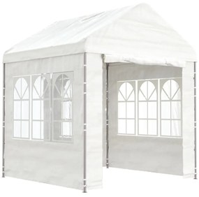 vidaXL fehér polietilén pavilon tetővel 2,28 x 2,23 x 2,69 m