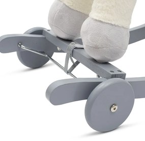 Hintaló játékszer dallammal és kerekekkel Unicorn Baby Mix fehér