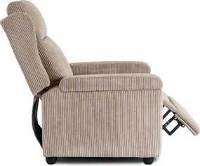 Dönthető fotel bézs kord kárpittal – SPENCER