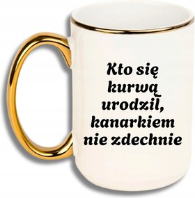 Bögre Nagy Fehér Arany Rant Vicces Ajándék Kinek MI**** Született