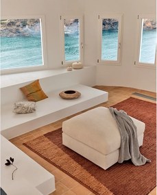 Bézs zsenília lábtartó Alea – Kave Home