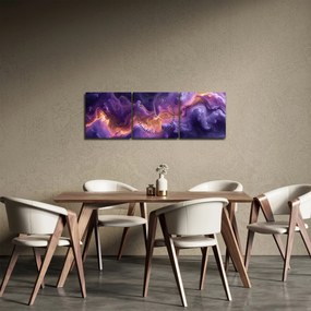 Kép - Bíbor köd (órával) (90x30 cm)