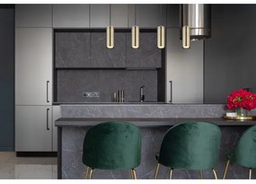 Globo 57911-4HM - ROBBY 4xGU10/35W/230V fekete/messing csillár