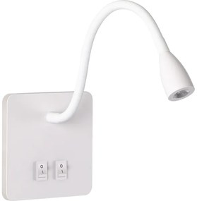 Brilagi - LED Rugalmas fali lámpa MAYA Double LED/4W/230V + LED/3W fehér