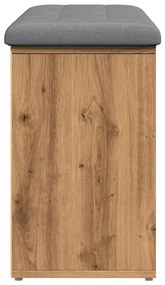 kézműves tölgy szerelt fa cipőtároló pad 102x32x50 cm