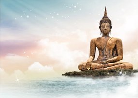 Kép - Buddha vigyáz a földre (70x50 cm)