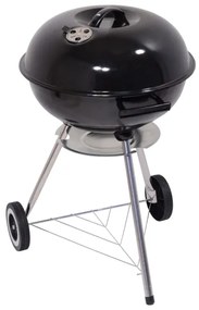 Hordozható faszenes grillsütő fekete