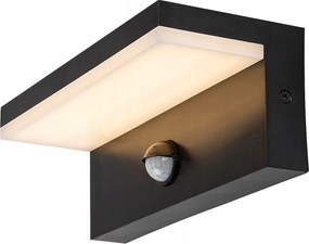 Kültéri Led fali lámpa érzékelővel fekete modern IP54 Rabalux