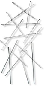 Ezüstszínű fém fali fogas Matches – Spinder Design