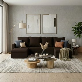 MONDO-U ággyá alakítható sarokkanapé Sötétbarna