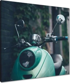 Vászonkép 60x60 Türkiz robogó