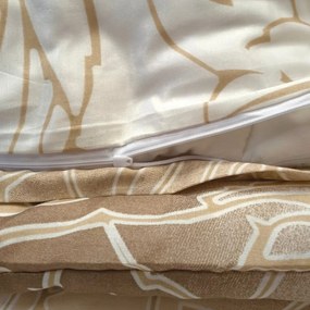 Fatima Barna pamut ágyneműhuzat TiaHome - 1x Párna 90x70cm, 1x Paplan 140x200cm