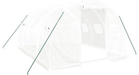 fehér acélvázas melegház 12 m² 4 x 3 x 2 m