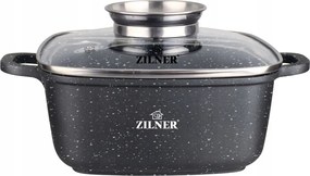 Négyzet alakú fazék 24cm Márvány Gáz indukciós Zilner