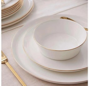 24 darabos étkészlet fehér/arany/porcelán