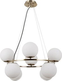 ITALUX PND-33453-4-4-ABR LAROSA Modern Függesztett Lámpa Antik Bronz, Átlátszó E27 IP20