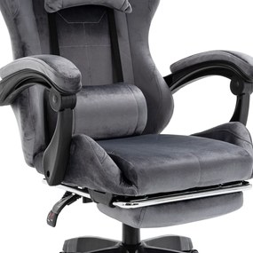 Irodai/gamer szék, szürke, LOPES