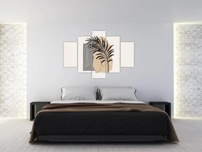 Kép - Absztrakció trópusi levelekkel N⁰3 (150x105 cm)