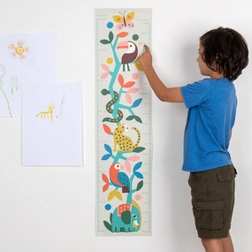 Magasságmérős gyerek matrica falra 28,5x115 cm Wild Wonders – Rex London