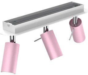 Spotlámpa PRESTON 3xGU10/40W/230V rózsaszín