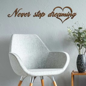 DUBLEZ | Motivációs falra ragasztható felirat - Never stop dreaming