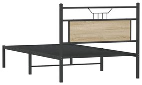ágykeret matrac nélkül Sonoma tölgy 107x203 cm Gépi fa