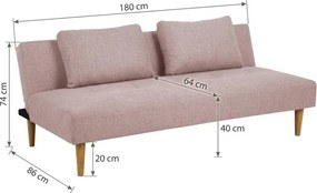 Matylda sötétszürke kinyitható kanapé - Bonami Essentials